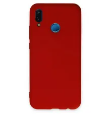 Huawei P20 Lite Kılıf Nano içi Kadife Silikon - Kırmızı