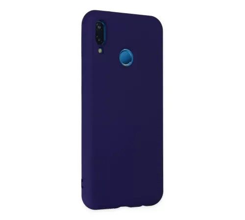 Huawei P20 Lite Kılıf Nano içi Kadife Silikon - Mor