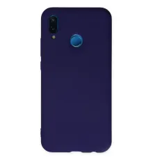 Huawei P20 Lite Kılıf Nano içi Kadife Silikon - Mor