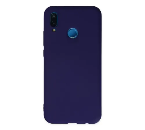 Huawei P20 Lite Kılıf Nano içi Kadife Silikon - Mor