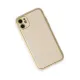 Apple iPhone 12 Kılıf Coco Deri Silikon Kapak - Gold