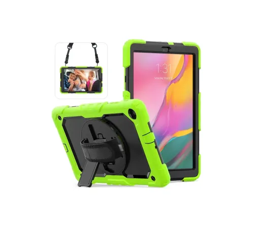 Samsung Galaxy T510 Tab A 10.1 Kılıf Pars Tablet Kapak - Yeşil