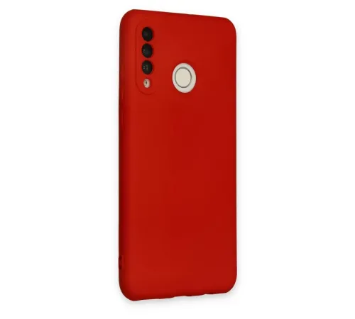 Huawei P30 Lite Kılıf Nano içi Kadife Silikon - Kırmızı