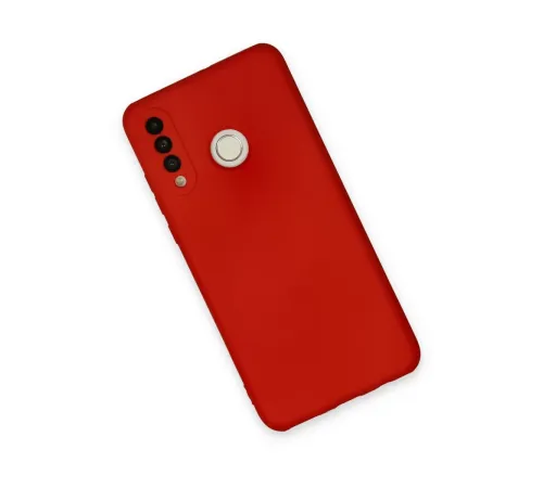 Huawei P30 Lite Kılıf Nano içi Kadife Silikon - Kırmızı