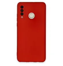 Huawei P30 Lite Kılıf Nano içi Kadife Silikon - Kırmızı