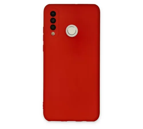 Huawei P30 Lite Kılıf Nano içi Kadife Silikon - Kırmızı