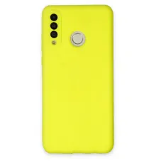 Huawei P30 Lite Kılıf Nano içi Kadife Silikon - Sarı