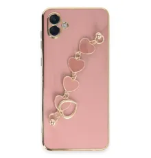 Samsung Galaxy A04E Kılıf Esila Silikon - Pudra