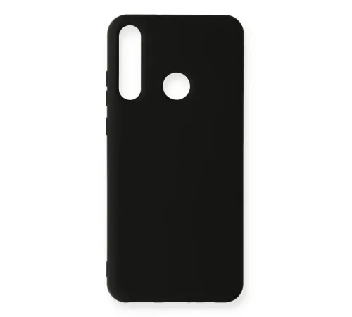 Huawei Y6P Kılıf Nano içi Kadife Silikon - Siyah