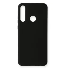 Huawei Y6P Kılıf Nano içi Kadife Silikon - Siyah
