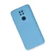 Xiaomi Redmi Note 9 Kılıf Nano içi Kadife Silikon - Mavi