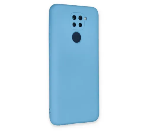 Xiaomi Redmi Note 9 Kılıf Nano içi Kadife Silikon - Mavi