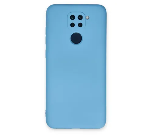 Xiaomi Redmi Note 9 Kılıf Nano içi Kadife Silikon - Mavi