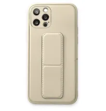 Apple iPhone 12 Pro Kılıf Coco Deri Standlı Kapak - Beyaz