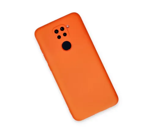 Xiaomi Redmi Note 9 Kılıf Nano içi Kadife Silikon - Turuncu