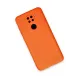 Xiaomi Redmi Note 9 Kılıf Nano içi Kadife Silikon - Turuncu