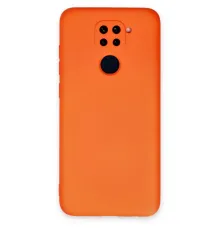 Xiaomi Redmi Note 9 Kılıf Nano içi Kadife Silikon - Turuncu
