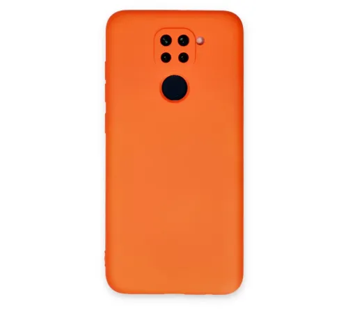 Xiaomi Redmi Note 9 Kılıf Nano içi Kadife Silikon - Turuncu