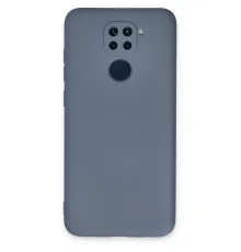 Xiaomi Redmi Note 9 Kılıf Nano içi Kadife Silikon - Gri