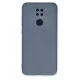 Xiaomi Redmi Note 9 Kılıf Nano içi Kadife Silikon - Gri