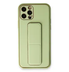 Apple iPhone 12 Pro Kılıf Coco Deri Standlı Kapak - Su Yeşili