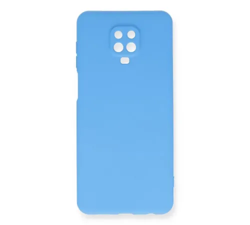 Xiaomi Redmi Note 9 Pro Kılıf Nano içi Kadife Silikon - Mavi