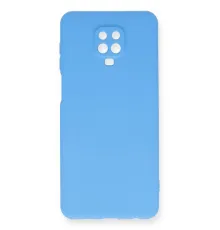 Xiaomi Redmi Note 9 Pro Kılıf Nano içi Kadife Silikon - Mavi