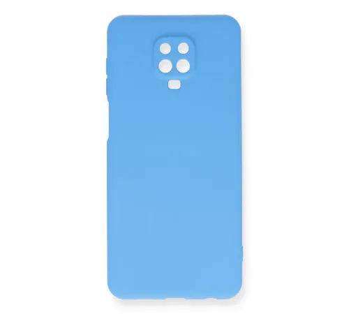 Xiaomi Redmi Note 9 Pro Kılıf Nano içi Kadife Silikon - Mavi