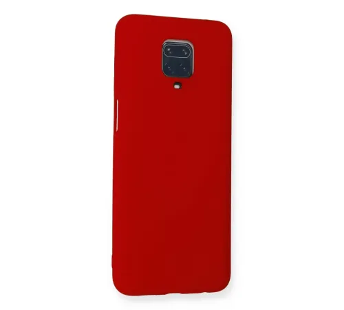 Xiaomi Redmi Note 9 Pro Kılıf Nano içi Kadife Silikon - Kırmızı