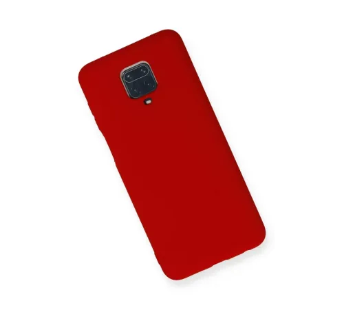 Xiaomi Redmi Note 9 Pro Kılıf Nano içi Kadife Silikon - Kırmızı