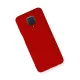 Xiaomi Redmi Note 9 Pro Kılıf Nano içi Kadife Silikon - Kırmızı