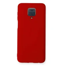 Xiaomi Redmi Note 9 Pro Kılıf Nano içi Kadife Silikon - Kırmızı