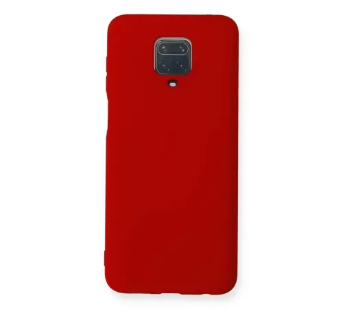 Xiaomi Redmi Note 9 Pro Kılıf Nano içi Kadife Silikon - Kırmızı
