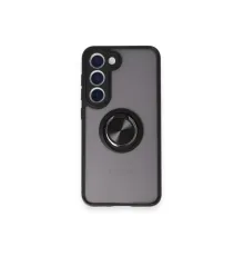 Samsung Galaxy S24 FE Kılıf Montreal Yüzüklü Silikon Kapak - Siyah
