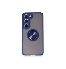 Samsung Galaxy S24 FE Kılıf Montreal Yüzüklü Silikon Kapak - Lacivert