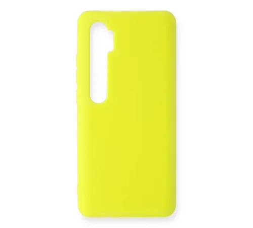 Xiaomi Mi Note 10 Lite Kılıf Nano içi Kadife Silikon - Sarı