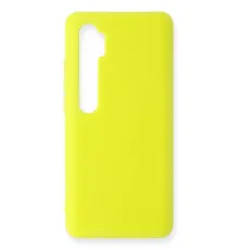 Xiaomi Mi Note 10 Lite Kılıf Nano içi Kadife Silikon - Sarı