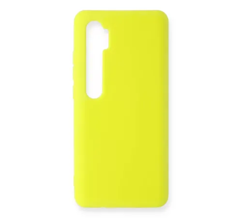 Xiaomi Mi Note 10 Lite Kılıf Nano içi Kadife Silikon - Sarı