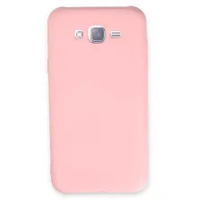 Samsung Galaxy J7 Kılıf Nano içi Kadife Silikon - Pudra