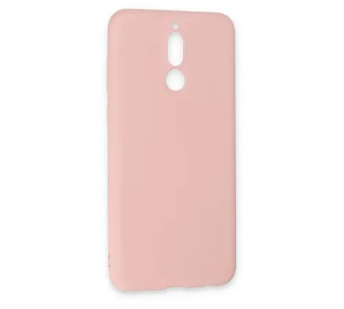Huawei Mate 10 Lite Kılıf Nano içi Kadife Silikon - Pudra