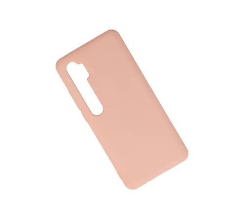Xiaomi Mi Note 10 Lite Kılıf Nano içi Kadife Silikon - Pudra