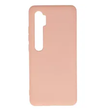 Xiaomi Mi Note 10 Lite Kılıf Nano içi Kadife Silikon - Pudra
