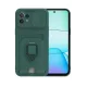 Xiaomi Mİ 11 Lite Kılıf Zuma Kartvizitli Yüzüklü Silikon - Yeşil
