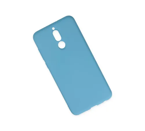 Huawei Mate 10 Lite Kılıf Nano içi Kadife Silikon - Mavi