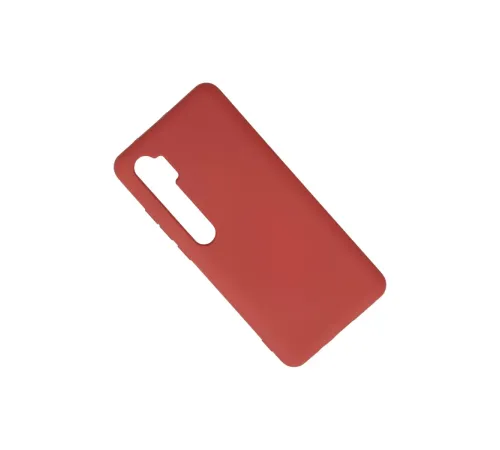 Xiaomi Mi Note 10 Lite Kılıf Nano içi Kadife Silikon - Kiremit