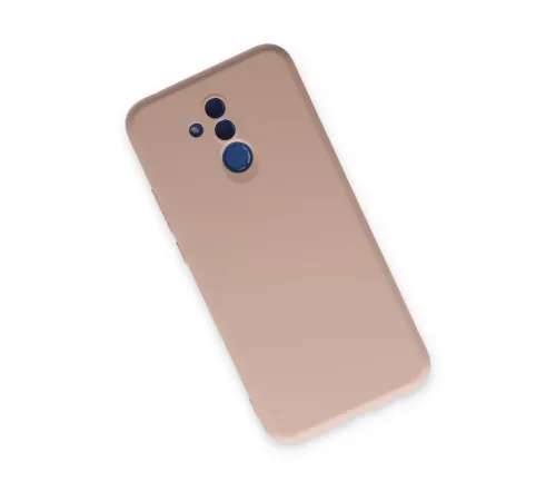 Huawei Mate 20 Lite Kılıf Nano içi Kadife Silikon - Pudra