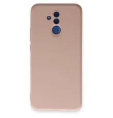 Huawei Mate 20 Lite Kılıf Nano içi Kadife Silikon - Pudra