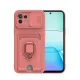 Xiaomi Mİ 11 Lite Kılıf Zuma Kartvizitli Yüzüklü Silikon - Pembe