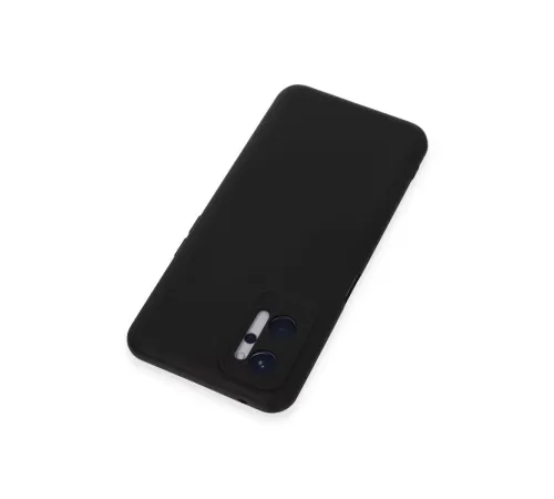 Realme 9i 4G Kılıf Nano içi Kadife Silikon - Siyah