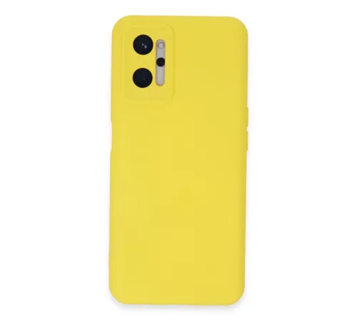 Realme 9i 4G Kılıf Nano içi Kadife Silikon - Sarı